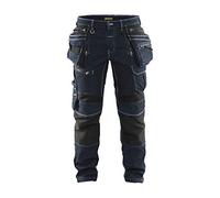 Blaklader 19991141 - Pantalón de Artesano elástico X1900, Azul Marino/Negro, grootte D84