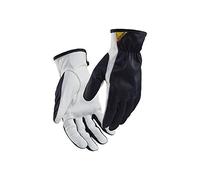 Blaklader 28021459861010 - Guantes de trabajo de piel, color azul marino/blanco, talla 10