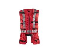 Blaklader 303218045500M Chaleco de herramienta de alta visibilidad, alta visibilidad roja, talla M