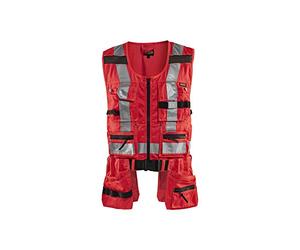 Blaklader 303218045500XXXL Chaleco de alta visibilidad, rojo de alta visibilidad, talla XXXL