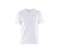 Blaklader 336010291000M - Camiseta con cuello en V, color blanco, talla M