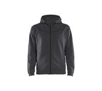 Blaklader 336325269699L - Sudadera con capucha con cremallera, color gris y negro, talla L