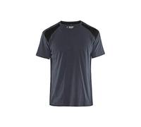 Blaklader 33791042 - Camiseta de Manga Corta, Color Gris Oscuro/Negro, Talla XL