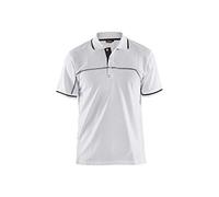 Blaklader 338910501098XXL - Polo (talla XXL), color blanco y gris oscuro