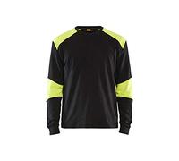 Blaklader 345717618933L - Camiseta de manga larga con protección ignífuga (talla L), color azul marino y amarillo