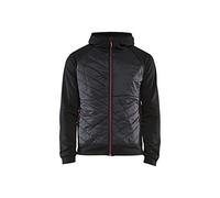 Blaklader 346325269956XL - Sudadera híbrida, color negro/rojo, talla XL
