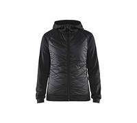 Blaklader 346425269998L - Sudadera híbrida para mujer, color negro y gris oscuro, talla L