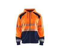 Blaklader 354625285389L - Sudadera con capucha (talla L), color naranja y azul marino