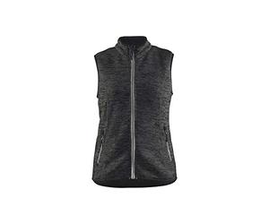 Blaklader 381221179710XS - Chaleco de punto para mujer, color gris antracita y blanco, talla XS