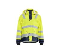 Blaklader 432720053389M Level 3 High Vis - Chaqueta Impermeable, Chaqueta de Lluvia (talla M), color amarillo y azul marino