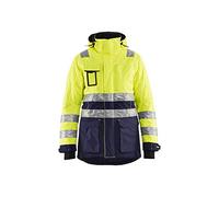 Blaklader 447219873389L - Abrigo para mujer (talla L), color amarillo y azul marino