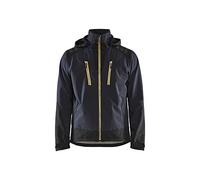 Blaklader 474925138635XS - Chaqueta softshell (talla XS), color azul marino y amarillo