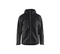 Blaklader 475325169998XS - Chaqueta softshell con capucha, color negro y gris oscuro, talla XS