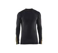 Blaklader 479410759900L - Camiseta interior ignífuga (78% lana de merino, talla L), color negro