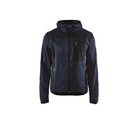 BLAKLADER 4930211786994XL Cárdigan de Punto Azul Marino Oscuro/Negro, Talla 4XL