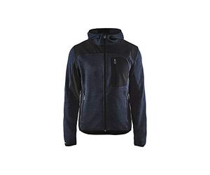 BLAKLADER 4930211786994XL Cárdigan de Punto Azul Marino Oscuro/Negro, Talla 4XL