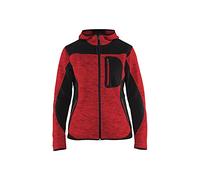 Blaklader 493121175699M - Chaqueta de punto para mujer, color rojo y negro, talla M