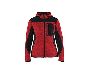 Blaklader 493121175699M - Chaqueta de punto para mujer, color rojo y negro, talla M
