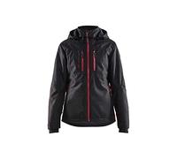 Blaklader 497219779956XXXL - Chaqueta ligera para mujer, color negro y rojo, talla XXXL
