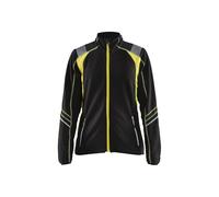 Blaklader 497310109933S - Chaqueta de forro polar para mujer, color negro y amarillo, talla S
