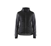 Blaklader 593121179899XXL - Chaqueta híbrida para mujer, color gris oscuro y negro, talla XXL