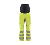 Blaklader 710016423399XL - Pantalones premamá elásticos (4 vías, alta visibilidad, talla XL), color amarillo y negro