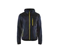 Blaklader Chaqueta de punto 493021178635S, azul oscuro/amarillo, talla S