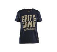 Blaklader T-Shirt de Travail Grit and Grind Femme feMyanMare 9409 Marine foncé XXL - Vêtements de Travail