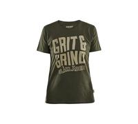 Blaklader T-Shirt de Travail Grit and Grind Femme feMyanMare 9409 Vert forêt L - Vêtements de Travail
