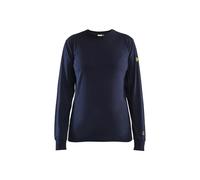 Blaklader T-Shirt de Travail Manches Longues Retardant flaMyanMare Femme feMyanMare 3467 Marine XXL - Vêtements de Travail