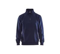 Blaklader Universidad Jersey media cremallera azul marino talla XS