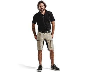 Blakläder 144918452799 C52 Servicio pantalones cortos "stretch tamaño C52 en - piedra gris/negro
