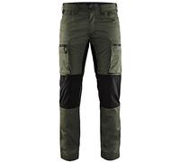 Blåkläder 14591845 - Pantalón de trabajo elástico, color verde ejército/negro, C54