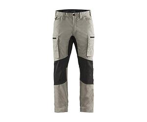 Blåkläder 14591845 - Pantalones de trabajo elásticos, color gris piedra y negro D88