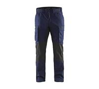 Blakläder 145918458999D124 Service - Pantalones elásticos (Talla D124), Color Azul Marino/Negro