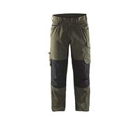 blakläder 149513304599d104 Service Pantalones, color verde/negro, D104