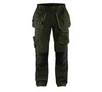 Blakläder 149613304599 C44 Servicio pantalones con tamaño de bolsillo de uñas, color verde oliva/negro, C44