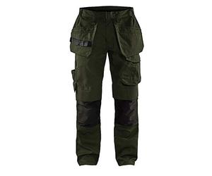 Blakläder 149613304599 C52 Servicio pantalones con tamaño de bolsillo de uñas, color verde oliva/negro, C52