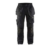 Blakläder 149613309933 C52 Servicio pantalones con tamaño de bolsillo de uñas, negro/amarillo, C52