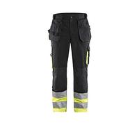 blakläder 152918609933 C44 Advertencia Protección de Cintura Pantalones Tamaño C44 en negro de amarillo