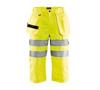 Blakläder 153918043300 C44 High Vis Pantalones Clase 2, amarillo, 153918043300C46