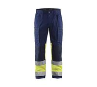 Blakläder 155118118933 C154 HIGH-VIS pantalón tamaño elástico, color azul marino/amarillo, C154