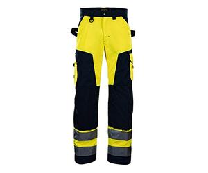 Blakläder 156618113399 C44 pantalón alta visibilidad amarillo/negro, multicolor, 156618113399D128