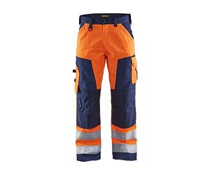 Blakläder 156618115389 Pantalón alta visibilidad, naranja/azul marino, D96