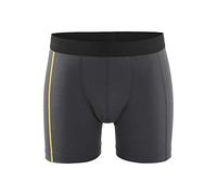 Blakläder 184717349835 M Boxer para hombre muy suave tamaño M de lana de merino, color gris oscuro/amarillo, M