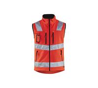 blakläder 304925175500 X S Advertencia Protección de softshell - Chaleco reflectante de tamaño XS en color rojo