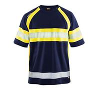 Blakläder 333710518933s Tamaño pequeño camiseta de manga corta de alta visibilidad - azul marino/amarillo