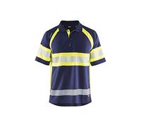 Blakläder 333810518933M - Polo de alta visibilidad (talla M), color azul marino y amarillo