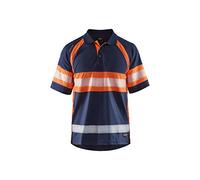 Blakläder 333810518953XS - Polo de alta visibilidad (clase 1), color azul marino y naranja
