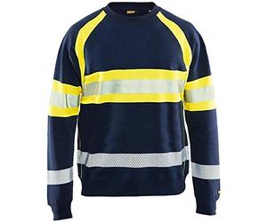 Blakläder 335911588933 M tamaño mediano de alta visibilidad sudadera - azul marino/amarillo